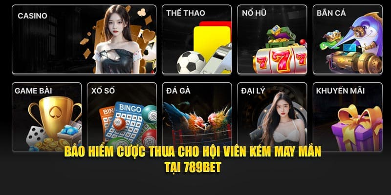 Bảo hiểm cược thua cho hội viên kém may mắn tại 789BET