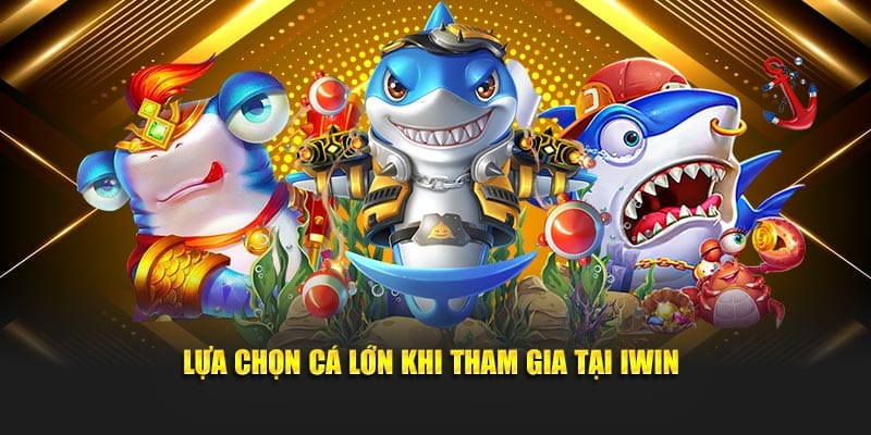 Lựa chọn cá lớn khi tham gia tại Iwin