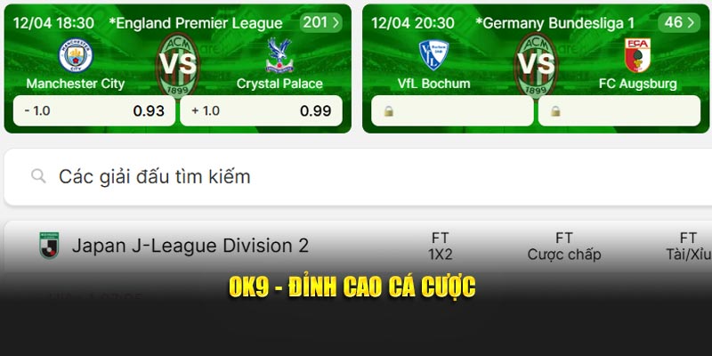 OK9 - Đỉnh cao cá cược